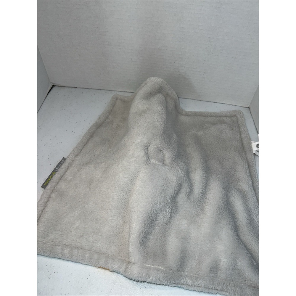 Blankets & Beyond Elephant Lovey White Gray Green Orange Baby Security Blanket - Picture 3 of 5